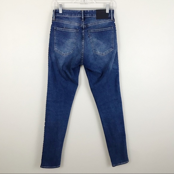 Levi’s 721 High Rise Embroidered Skinny Jeans 28 - Picture 7 of 13